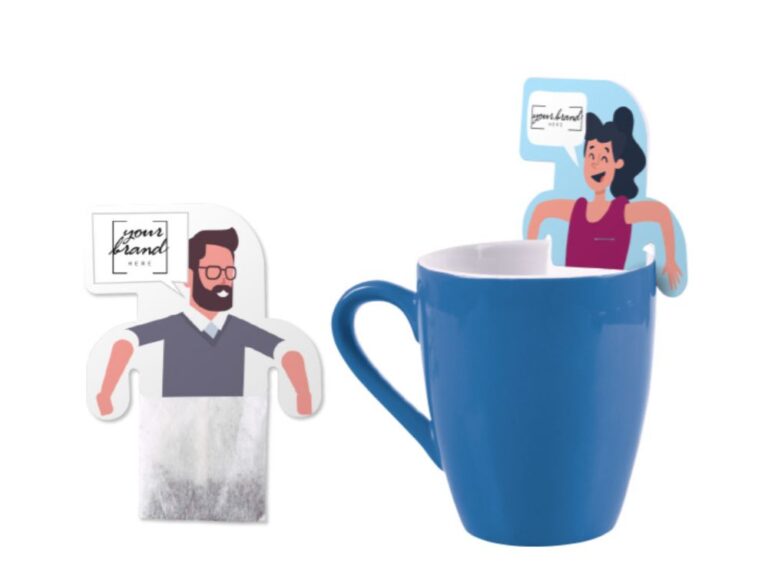 Čajový sáček s papírovým držákem